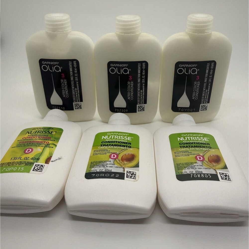 Garnier Olia #3 AFTER COLOR CONDITIONER (3), Nutrisse Conditioner Treatment (3)